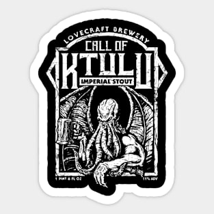 Cthulhu Stout (Black Print) Sticker